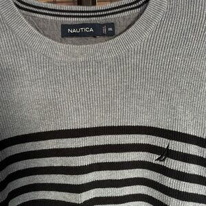 NAUTICA Yachting Men's Blue Striped Crewneck Pullover Jumper Sweater‎ XXL 2XL